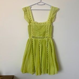Free people light green dress